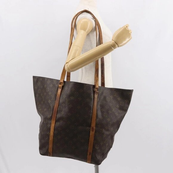 LOUIS VUITTON Monogram Sac Shopping GM Tote Bag